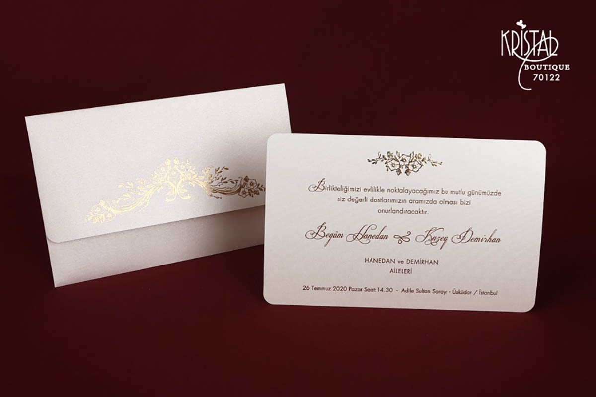Kristal Davetiye 70122