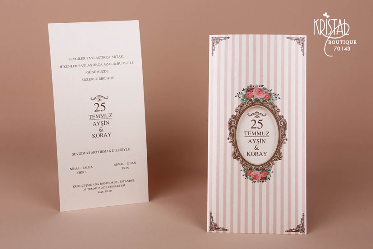Kristal Davetiye 70143