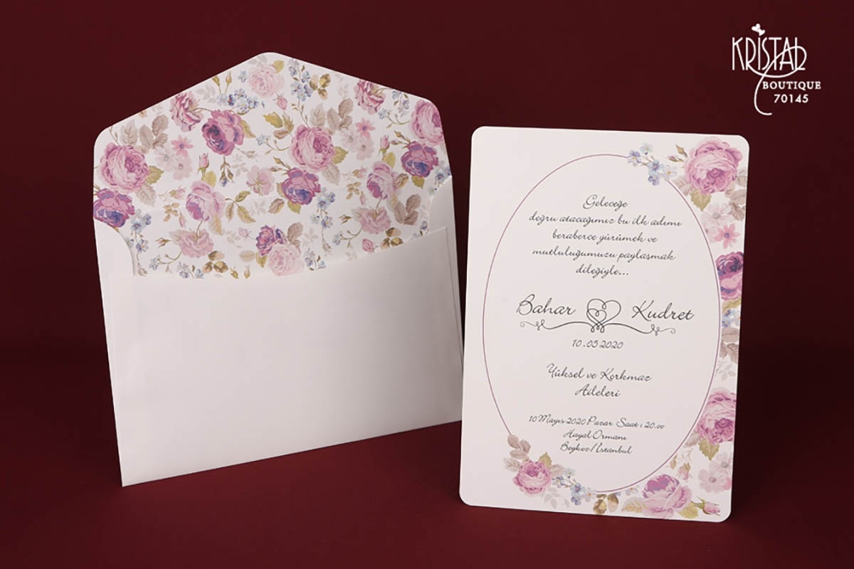 Kristal Davetiye 70145