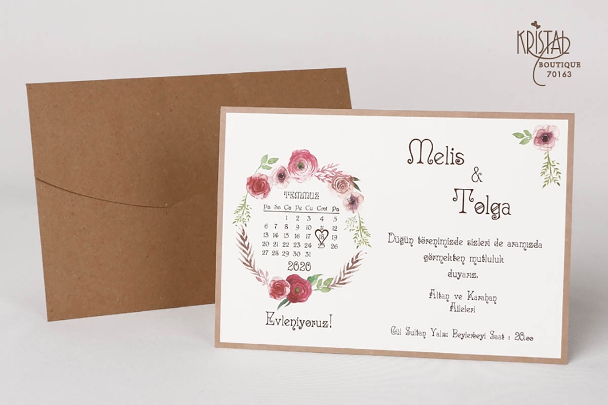 Kristal Davetiye 70163