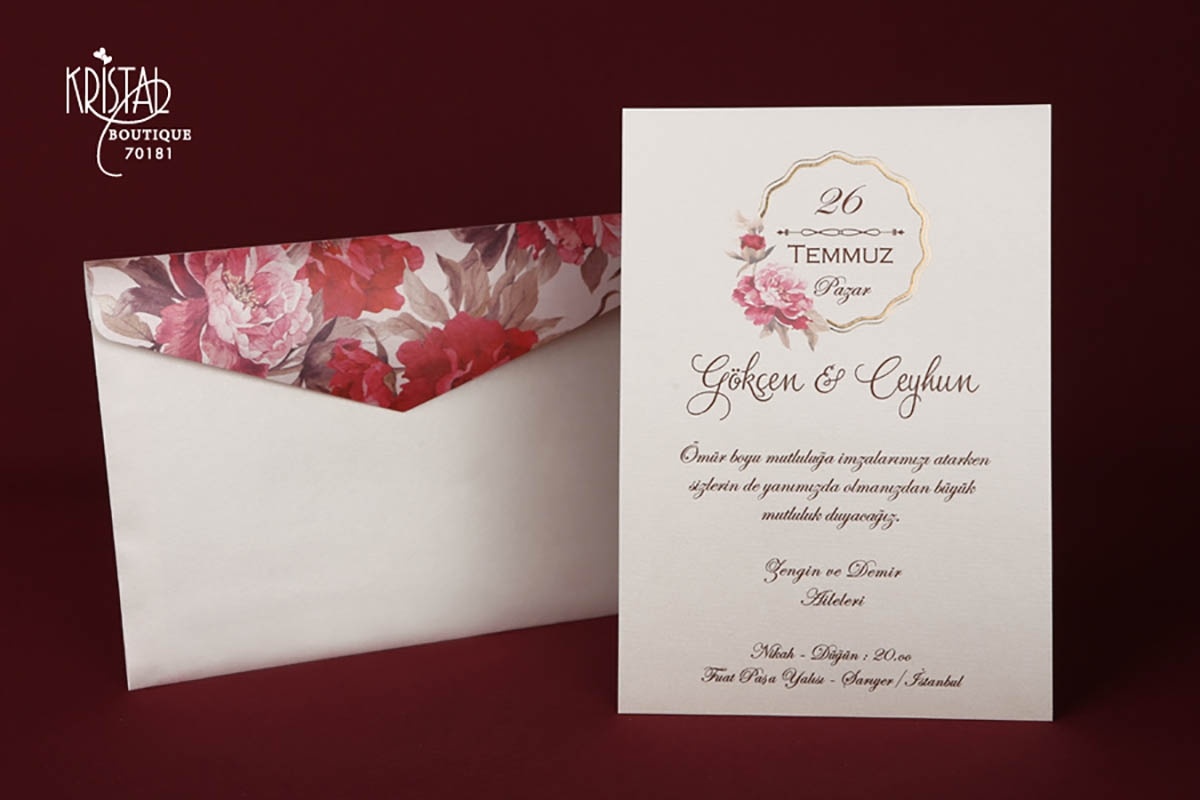 Kristal Davetiye 70181