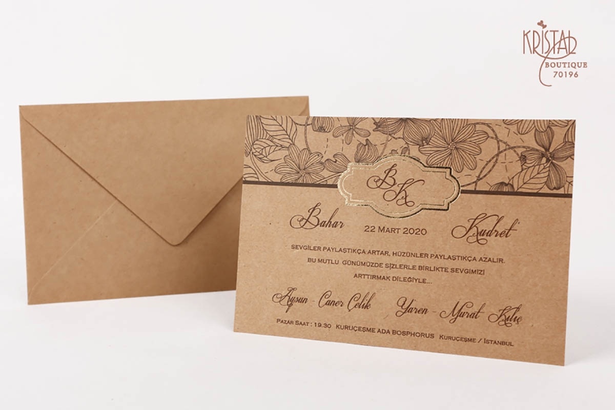 Kristal Davetiye 70196