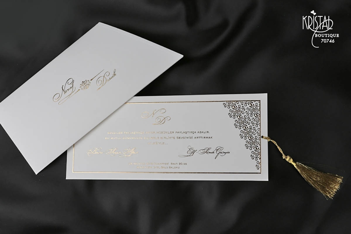 Kristal Davetiye 70746