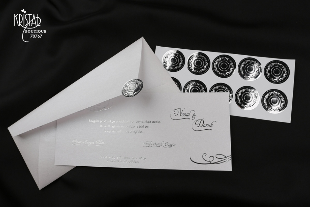 Kristal Davetiye 70767