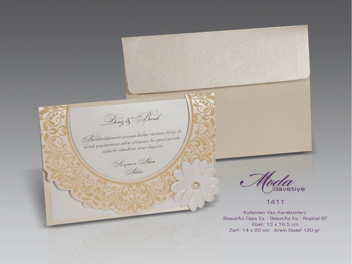 Moda Davetiye 1411