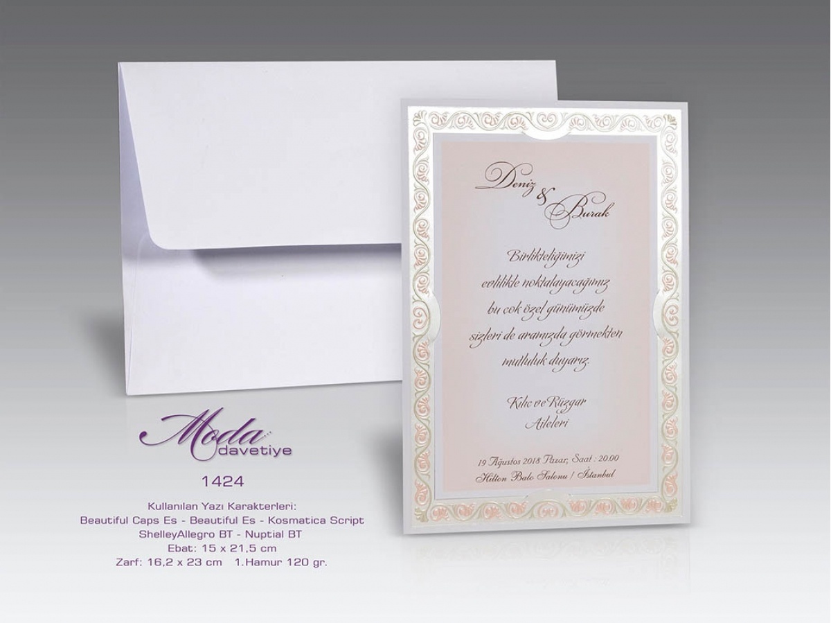 Moda Davetiye 1424