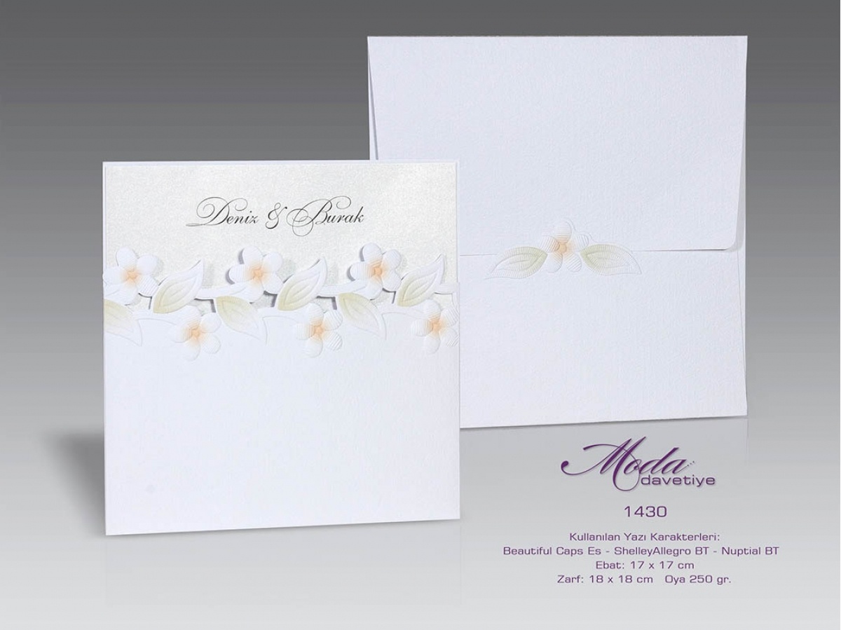 Moda Davetiye 1430