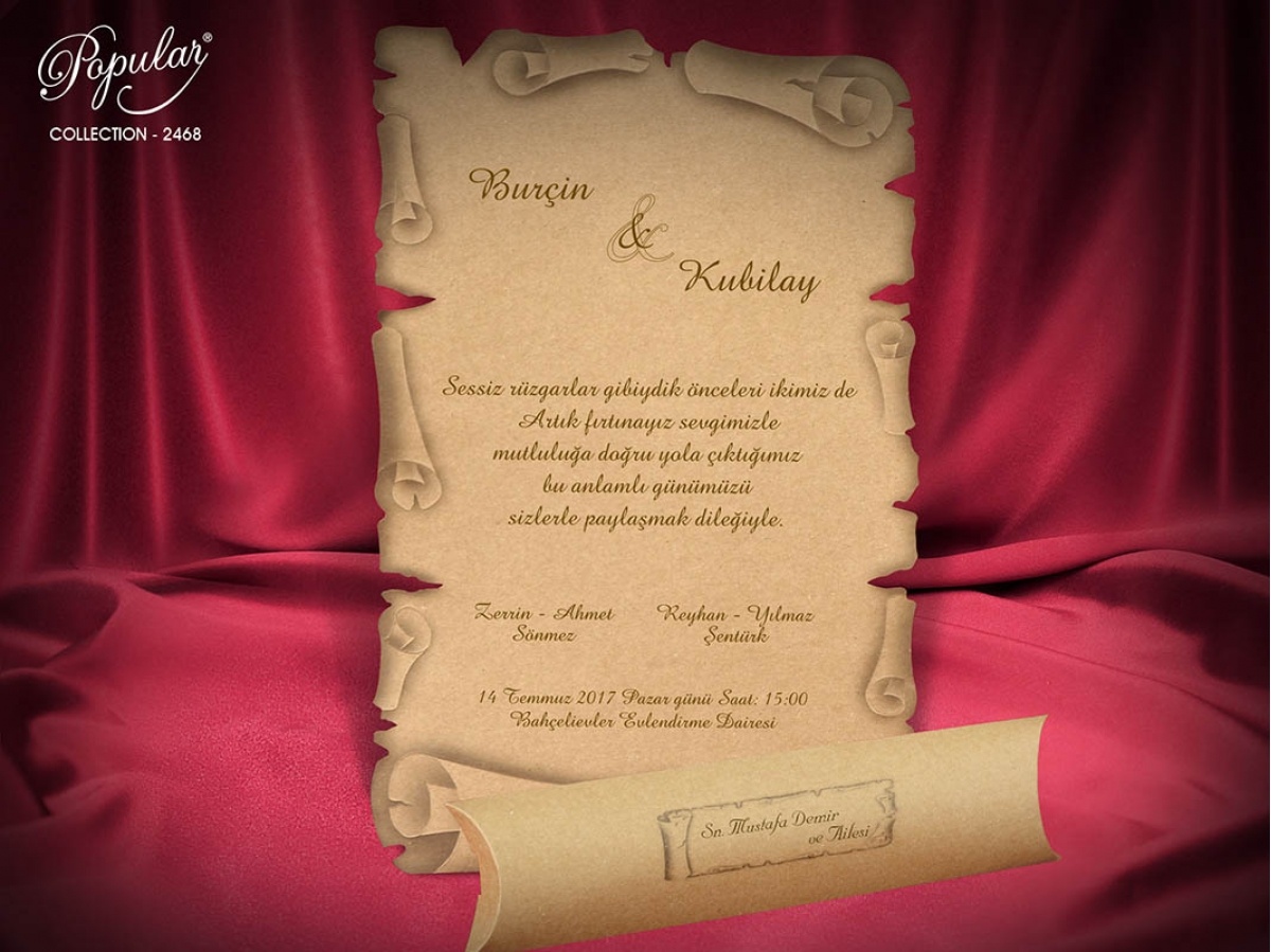 Popular Davetiye 2468