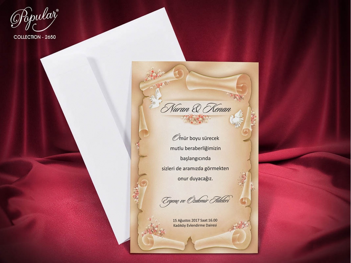 Popular Davetiye 2650