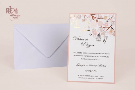 Kristal Davetiye 70195