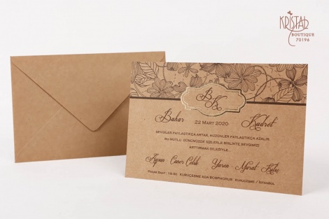 Kristal Davetiye 70196