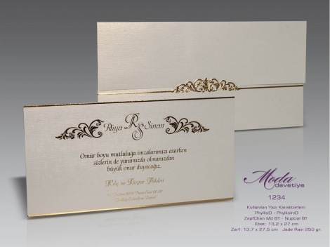 Moda Davetiye 1234