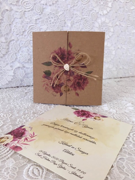 Orkide Davetiye 4010