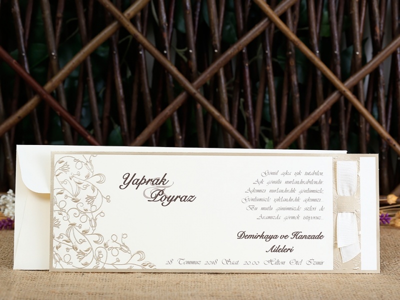 Wedding Davetiye 8191